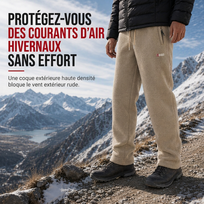 Pantalon en polaire épais et chaud unisexe