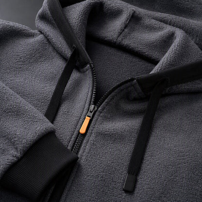 Veste à capuche zippée chaude