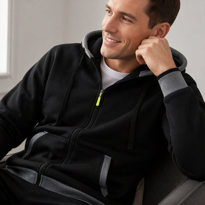 Veste à capuche zippée chaude