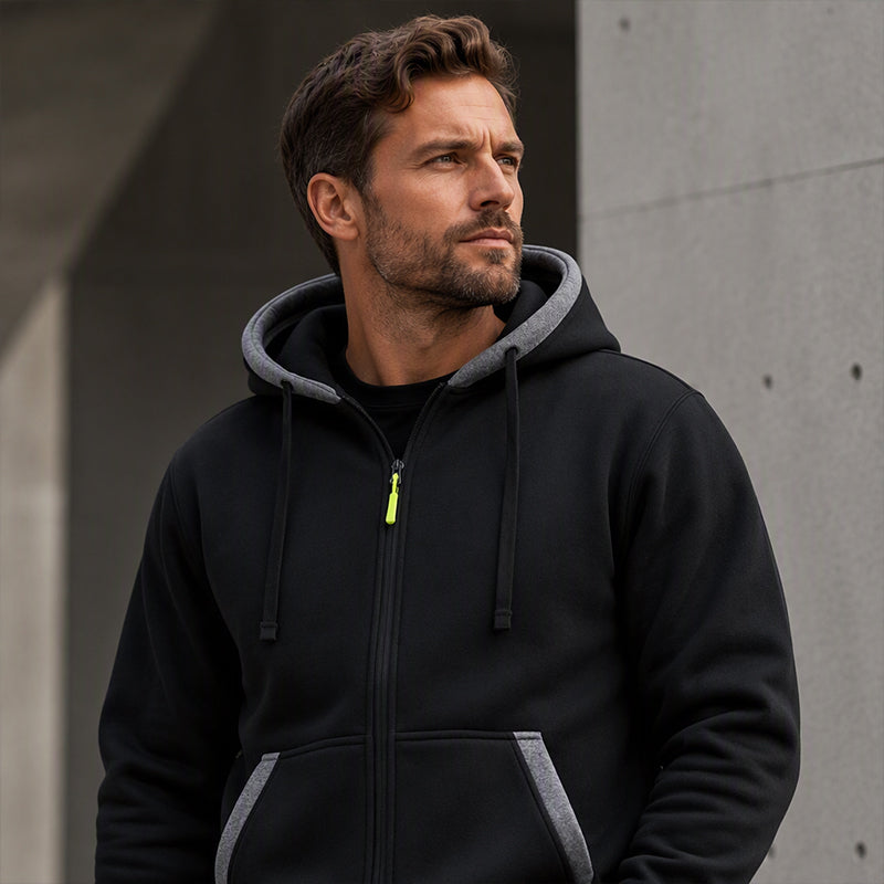 Veste à capuche zippée chaude