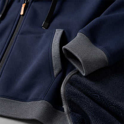 Veste à capuche zippée chaude