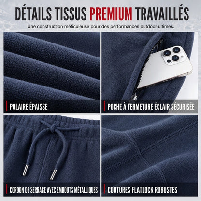 Pantalon en polaire épais et chaud unisexe