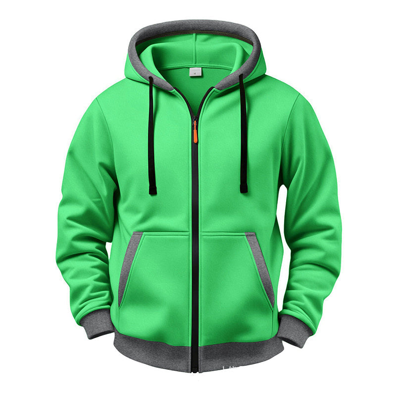 Veste à capuche zippée chaude