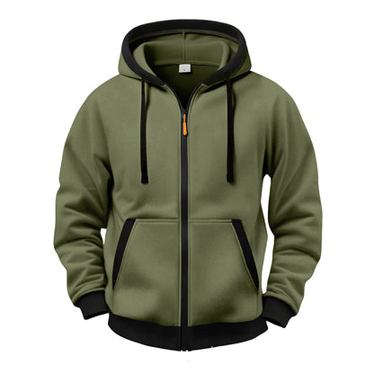 Veste à capuche zippée chaude