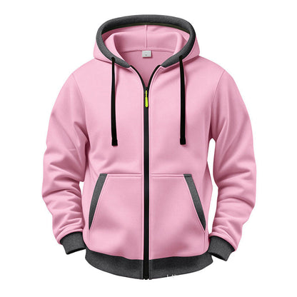 Veste à capuche zippée chaude