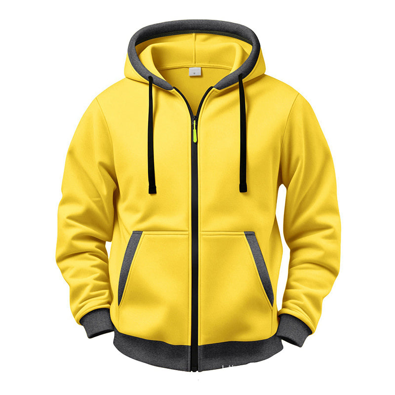 Veste à capuche zippée chaude