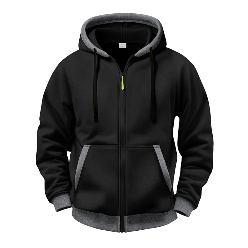 Veste à capuche zippée chaude