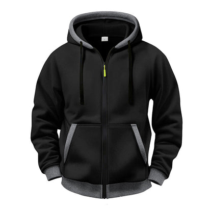 Veste à capuche zippée chaude