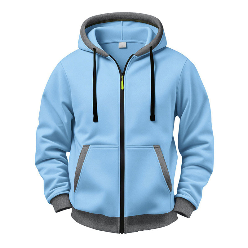 Veste à capuche zippée chaude