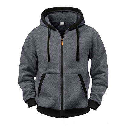 Veste à capuche zippée chaude