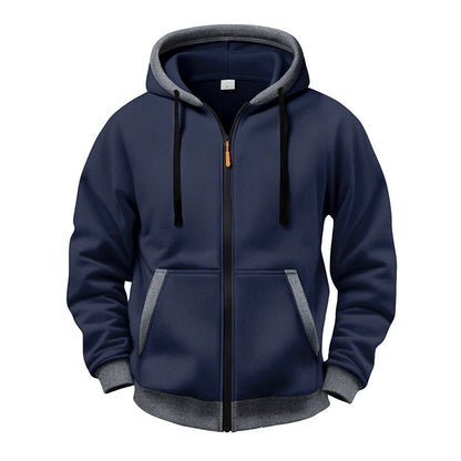 Veste à capuche zippée chaude
