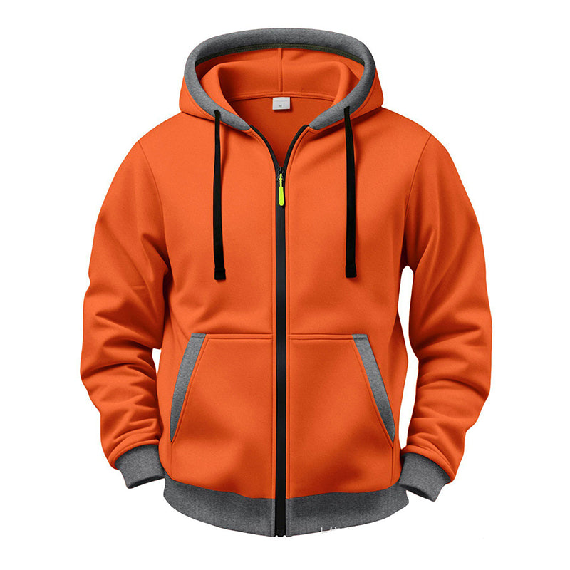 Veste à capuche zippée chaude