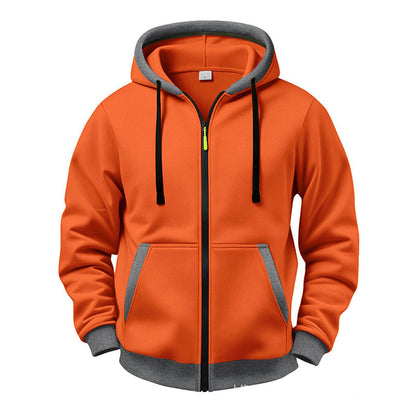 Veste à capuche zippée chaude