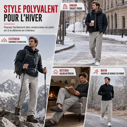 Pantalon en polaire épais et chaud unisexe