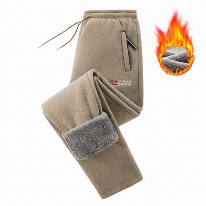 Pantalon en polaire épais et chaud unisexe