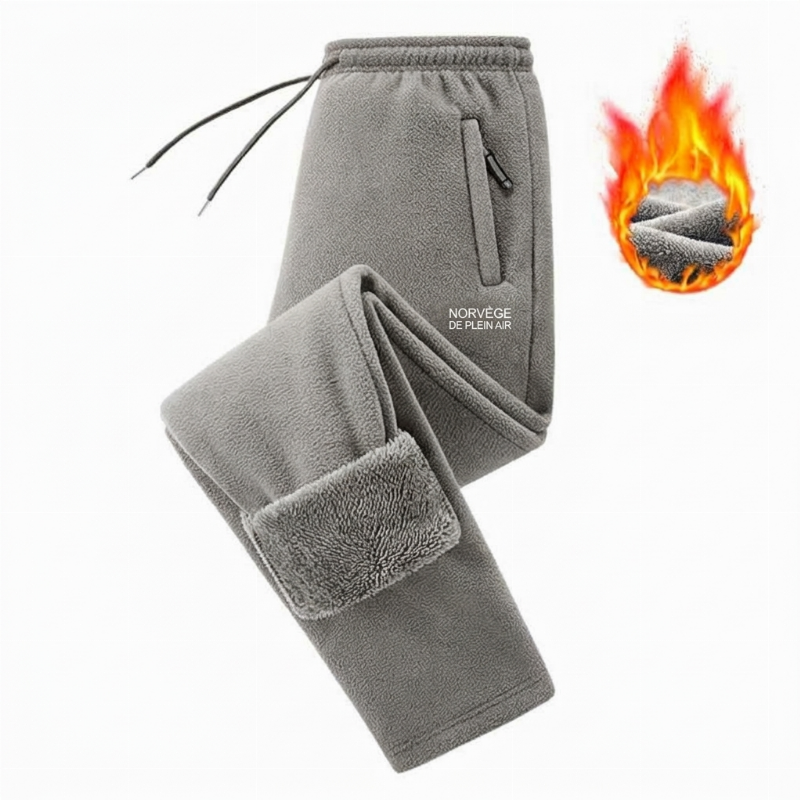 Pantalon en polaire épais et chaud unisexe