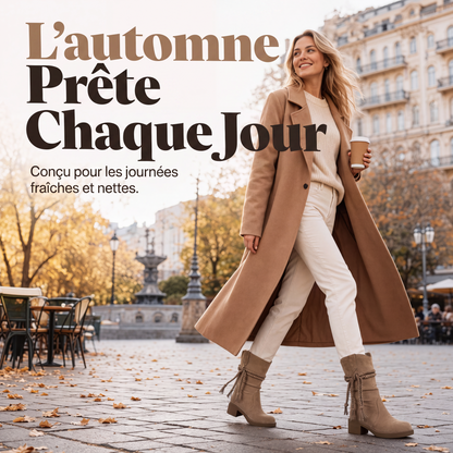 Bottes mi-mollet décontractées et amples pour femmes