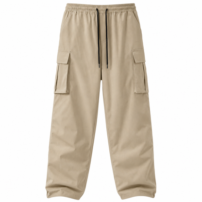 Pantalons cargo décontractés pour homme avec cordon de serrage, été
