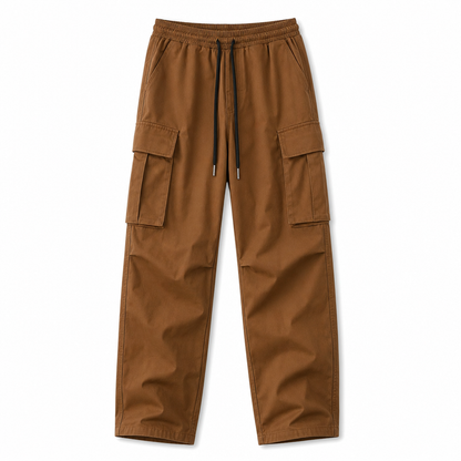 Pantalons cargo décontractés pour homme avec cordon de serrage, été