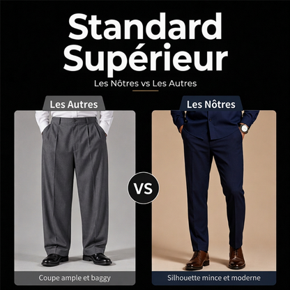 Ensemble deux pièces pour homme : chemise et pantalon en polyester