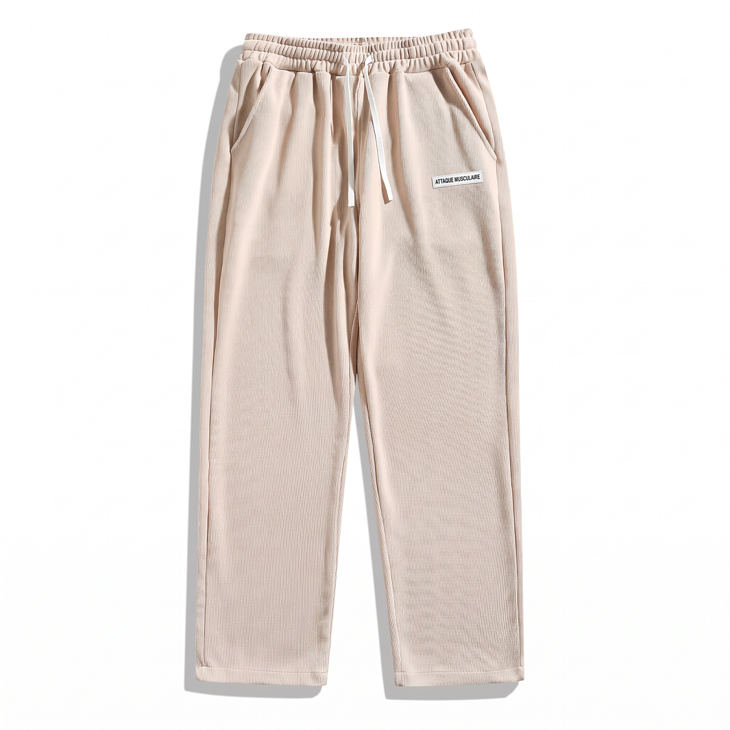Pantalon en velours côtelé droit décontracté pour homme