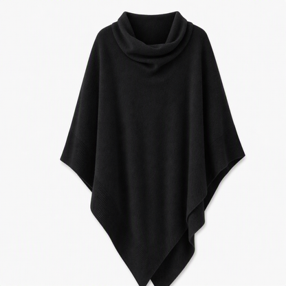 Châle en tricot élégant pour femme, coupe ample unie, cape polyvalente