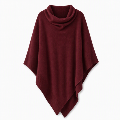Châle en tricot élégant pour femme, coupe ample unie, cape polyvalente