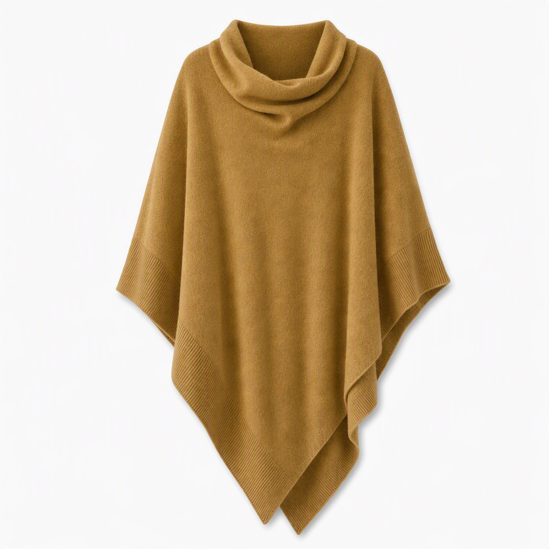 Châle en tricot élégant pour femme, coupe ample unie, cape polyvalente
