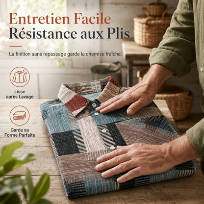 Chemise à manches longues à carreaux, coupe décontractée ample, vêtement d'extérieur grande taille avec protection solaire pour le printemps et l'automne