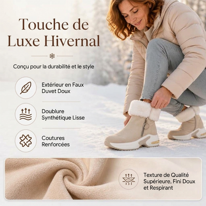 Bottes de neige antidérapantes et chaudes pour femme, pour l'hiver