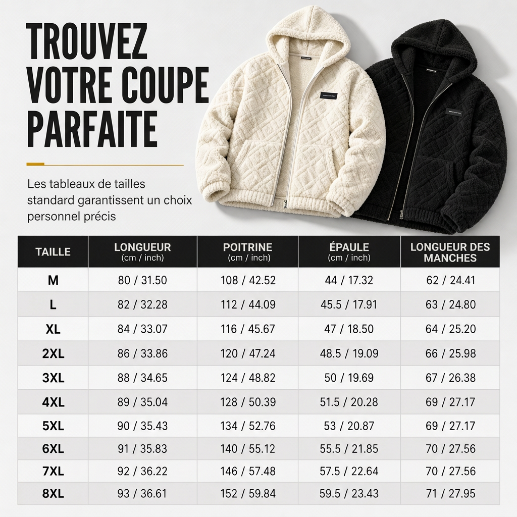 Veste à capuche zippée en polaire sherpa gaufrée torsadée pour homme avec poches