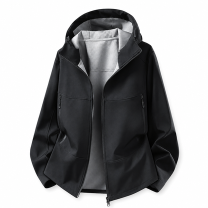 Veste softshell à capuche unisexe pour l'extérieur