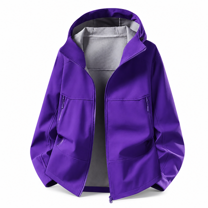 Veste softshell à capuche unisexe pour l'extérieur