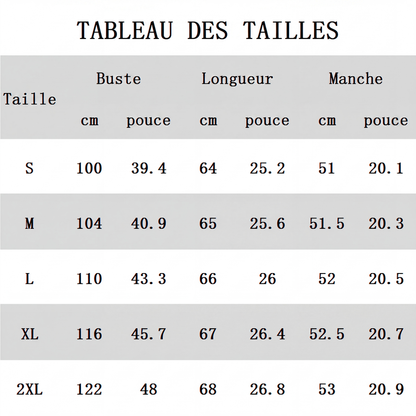 Haut féminin à col V, ample et à manches longues