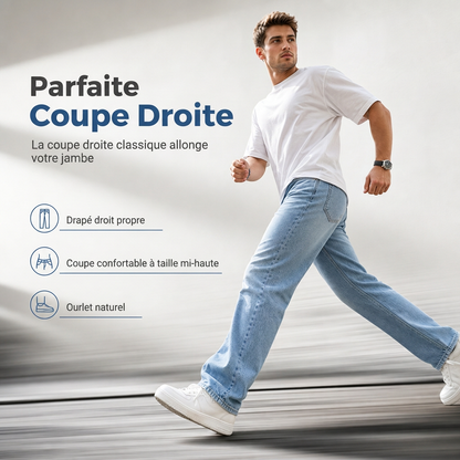Jean droit classique pour homme