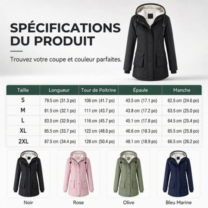 Parka chaude et confortable pour femme