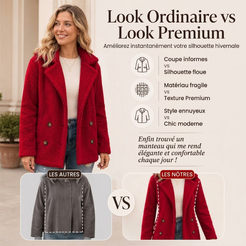 Veste d'hiver chaude et confortable pour femme