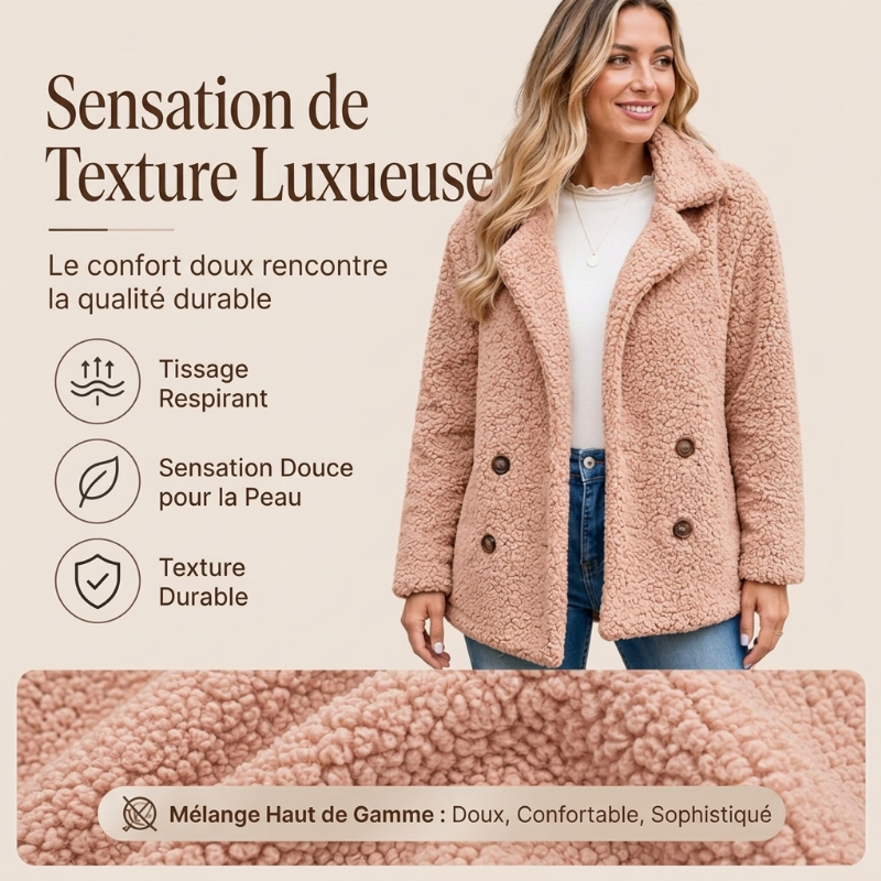Veste d'hiver chaude et confortable pour femme