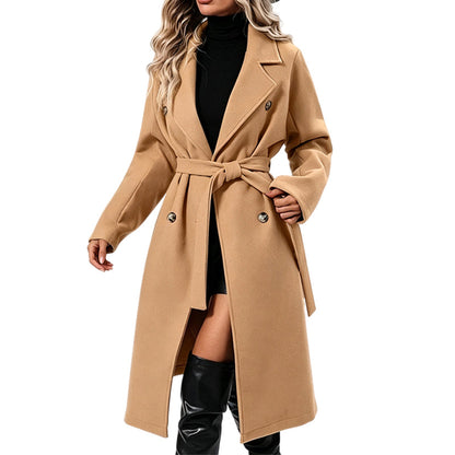 Trench coat ajusté à ceinture