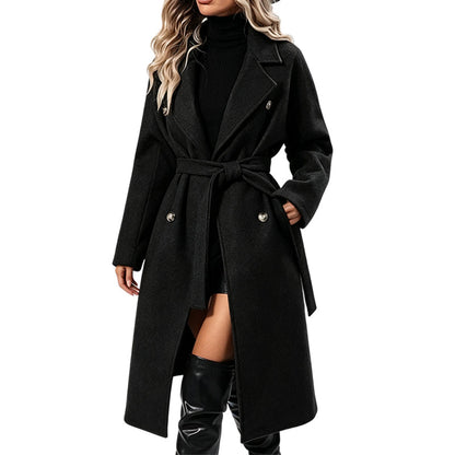 Trench coat ajusté à ceinture