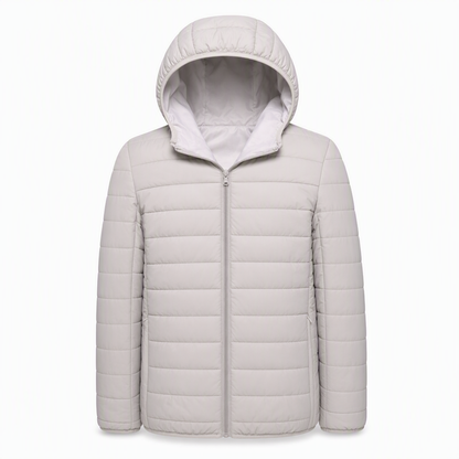 Manteau d'hiver court décontracté en coton matelassé à capuche et léger pour homme, grande taille