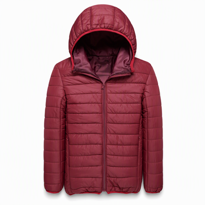 Manteau d'hiver court décontracté en coton matelassé à capuche et léger pour homme, grande taille