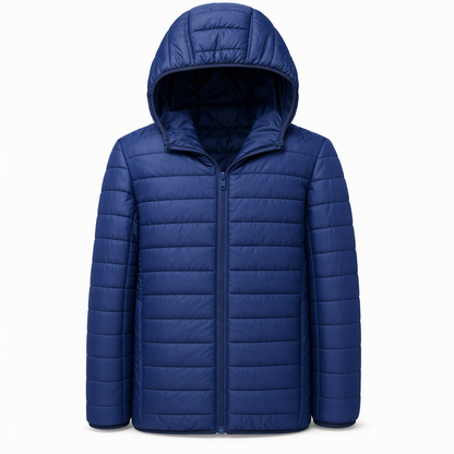 Manteau d'hiver court décontracté en coton matelassé à capuche et léger pour homme, grande taille