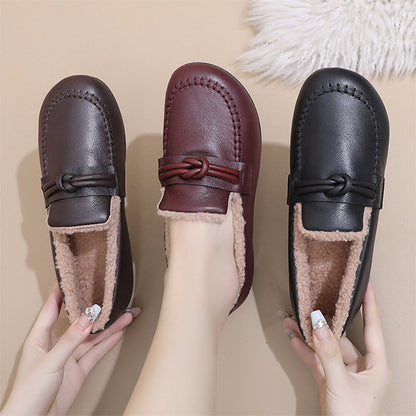Chaussures femme chaudes d'hiver à enfiler