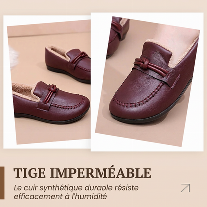 Chaussures femme chaudes d'hiver à enfiler