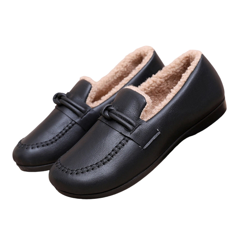 Chaussures femme chaudes d'hiver à enfiler