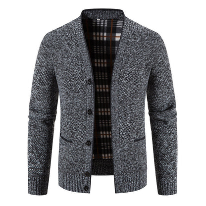 Cardigan en tricot décontracté à boutons pour homme