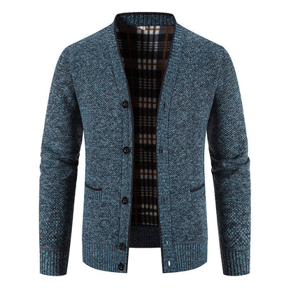 Cardigan en tricot décontracté à boutons pour homme