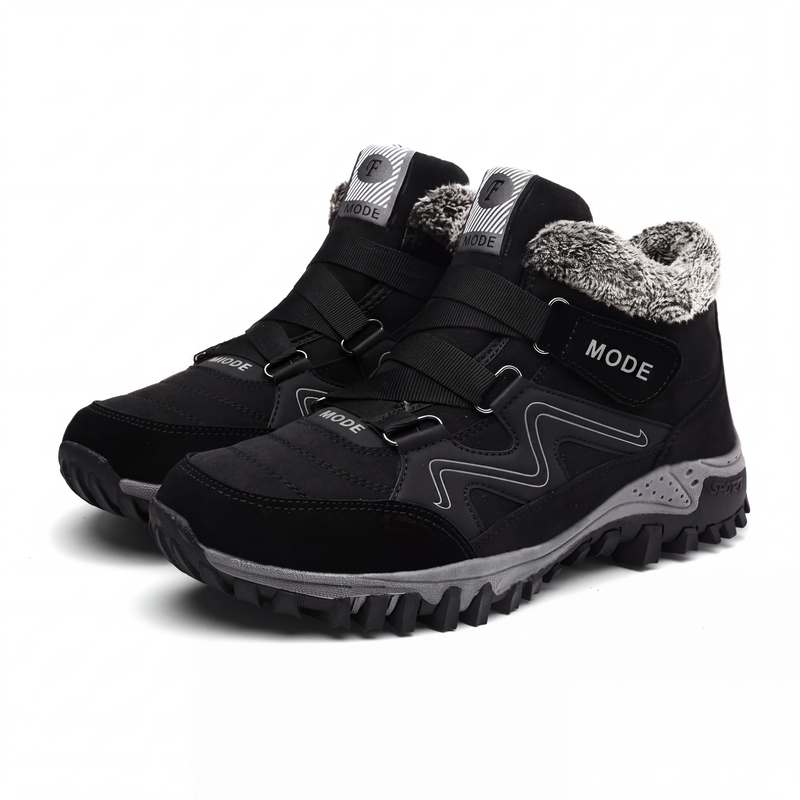 Bottines de cheville thermiques d'hiver unisexes pour l'extérieur