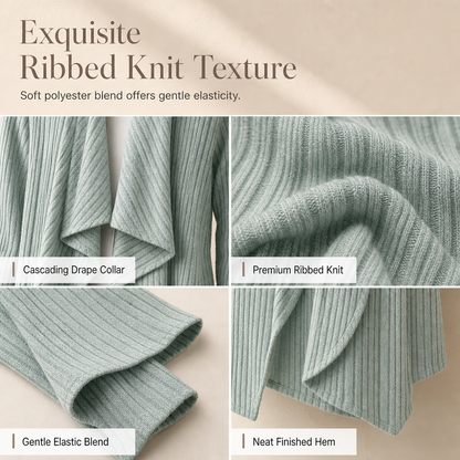 Cardigan en maille à manches longues et coupe ample pour femme